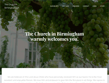 Tablet Screenshot of churchinbirmingham.org.uk